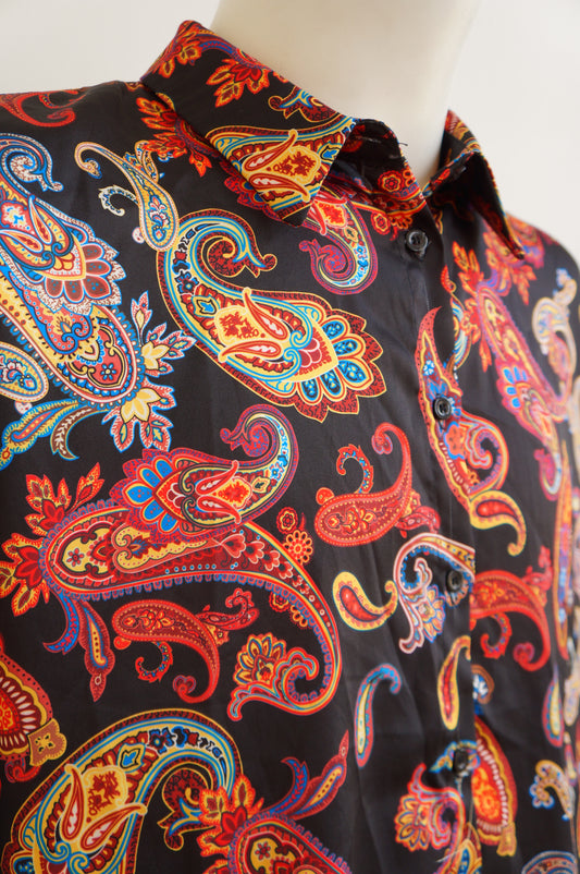Chemise bandana noire