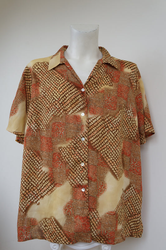 Chemise reptile sable