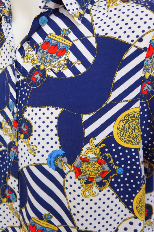 Chemise vases pois