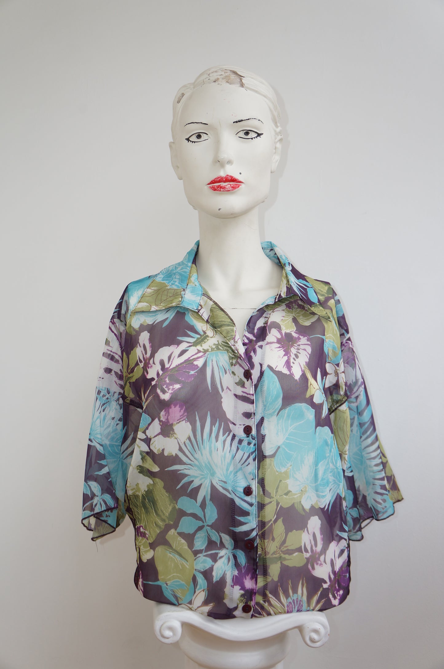 Chemise purple jungle