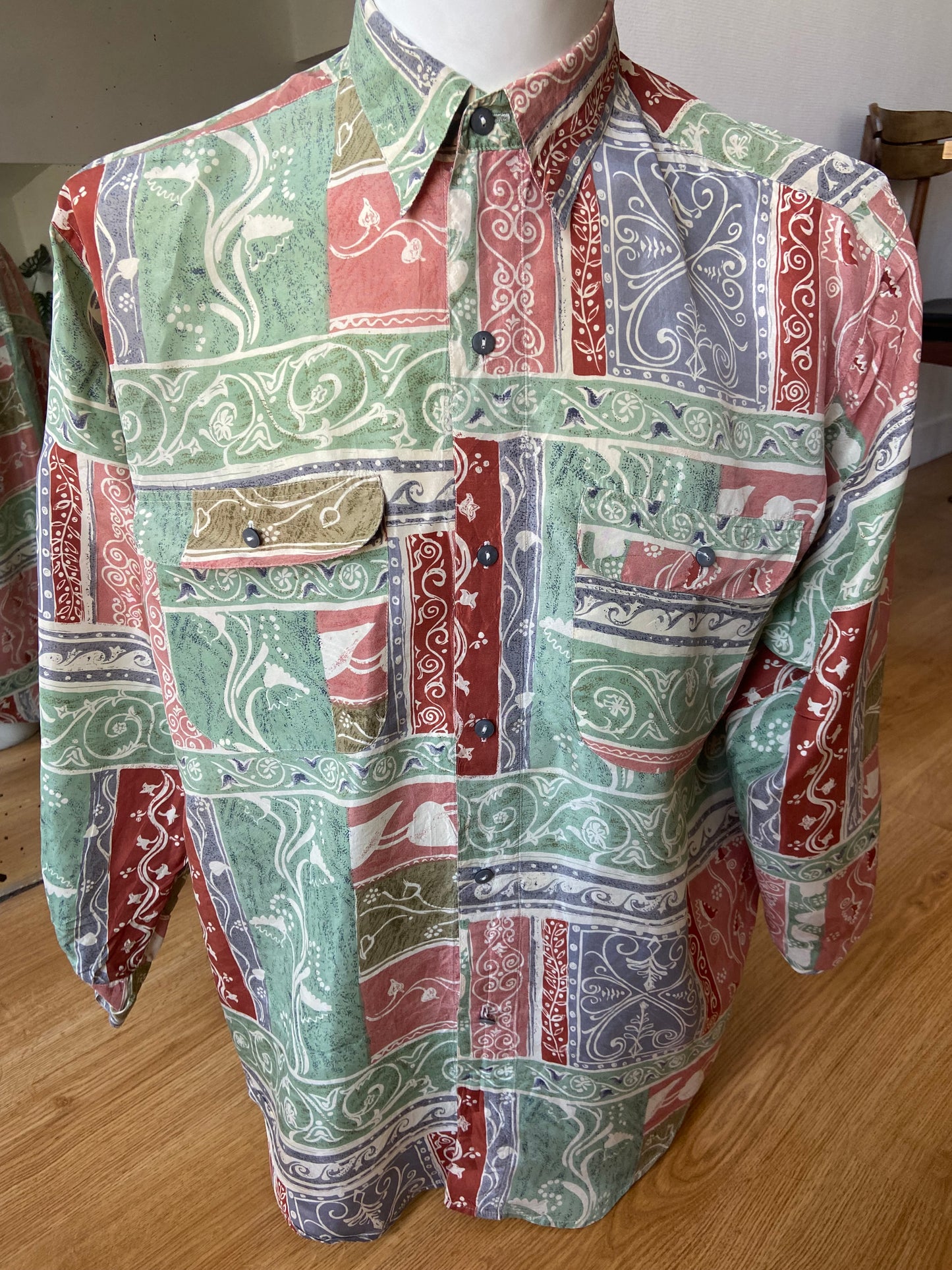 Chemise soie mint