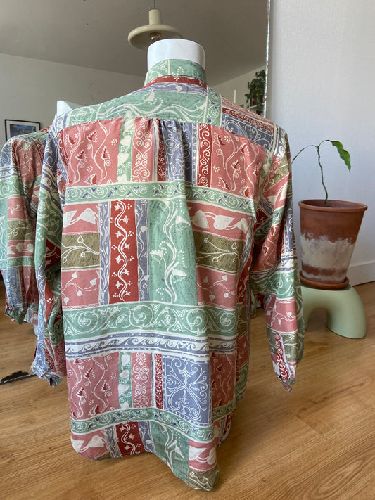 Chemise soie mint