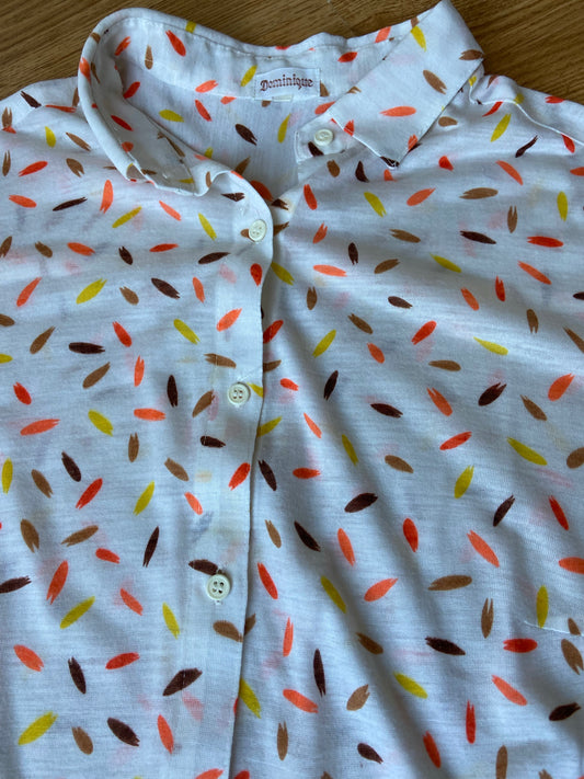 Chemise confettis oranges
