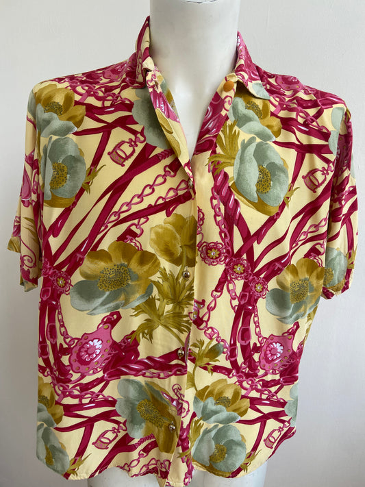 Chemise harnais fuschia
