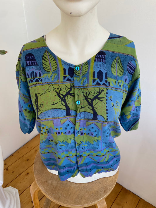 Chemise crop village