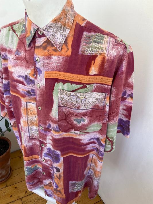 Chemise feuilles de vigne