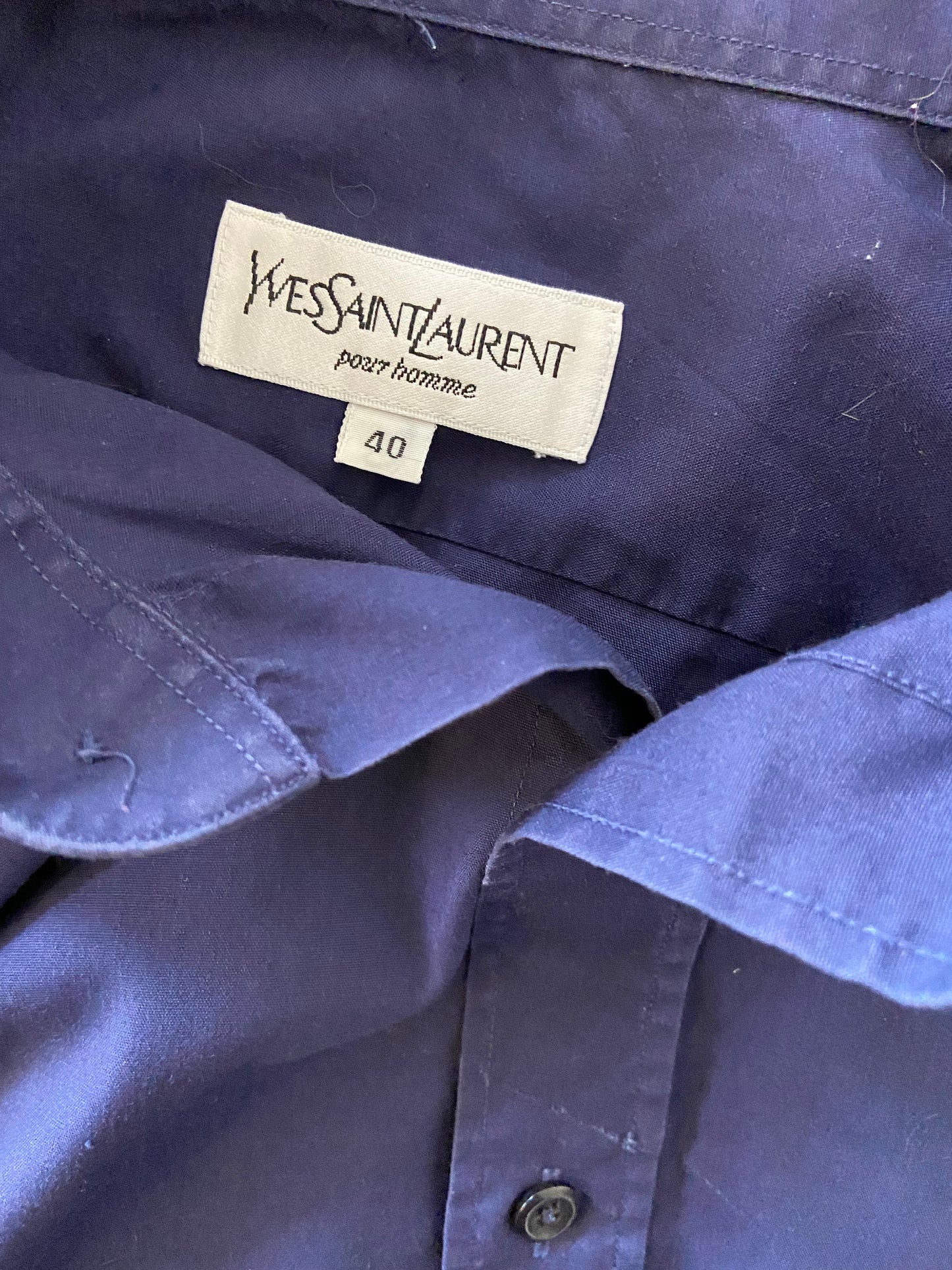 Chemise bleue Yves Saint-Laurent