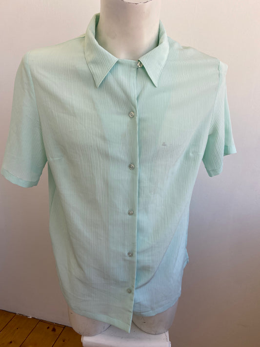 Chemise plissée lagon