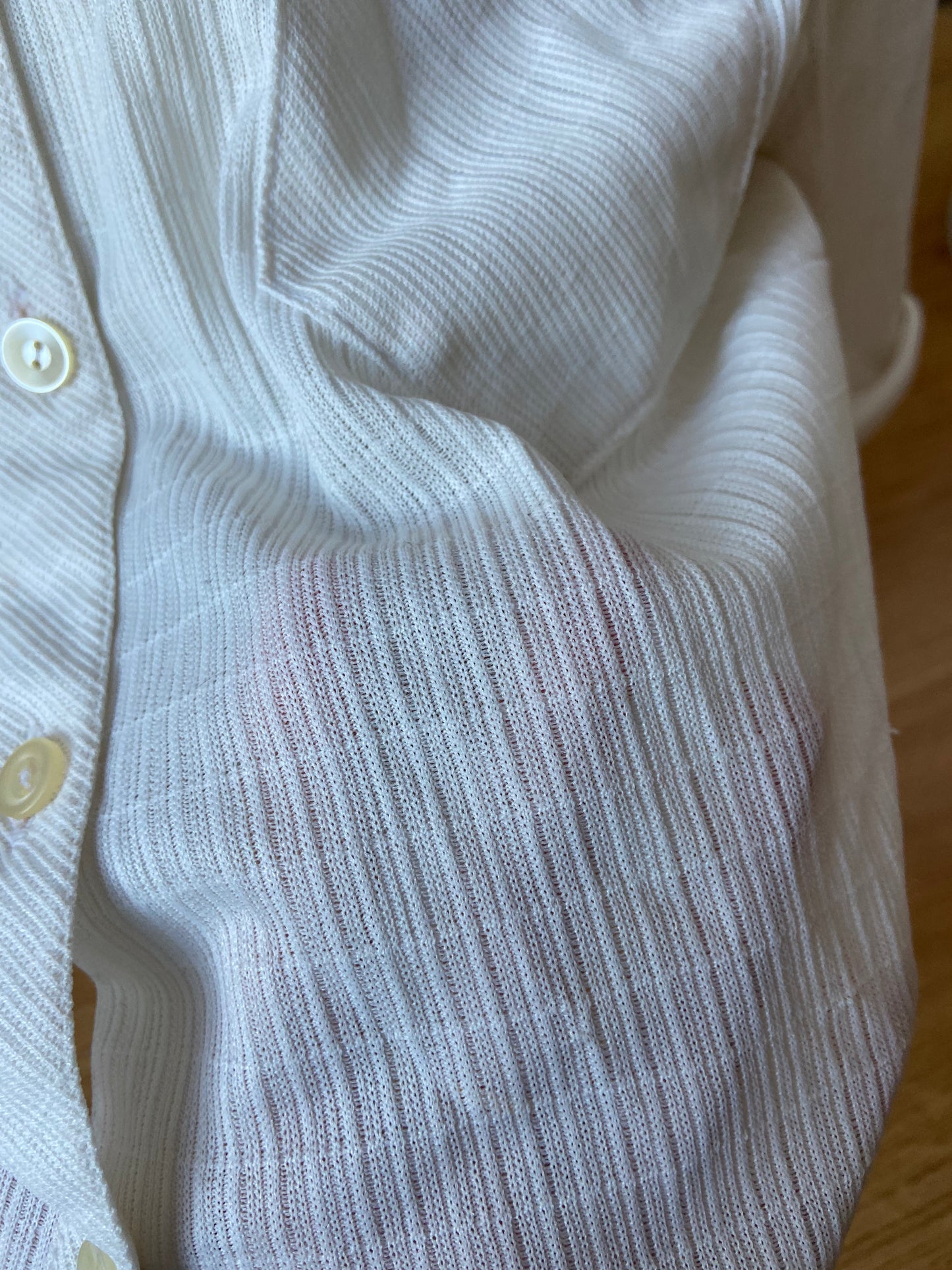 Chemise crop bianca