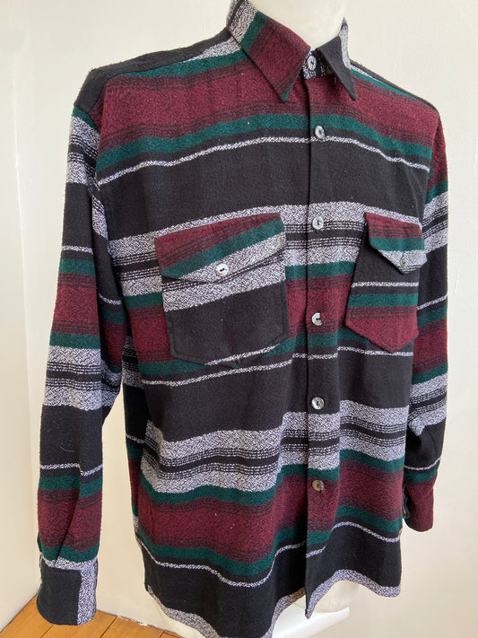 Chemise épaisse rayures