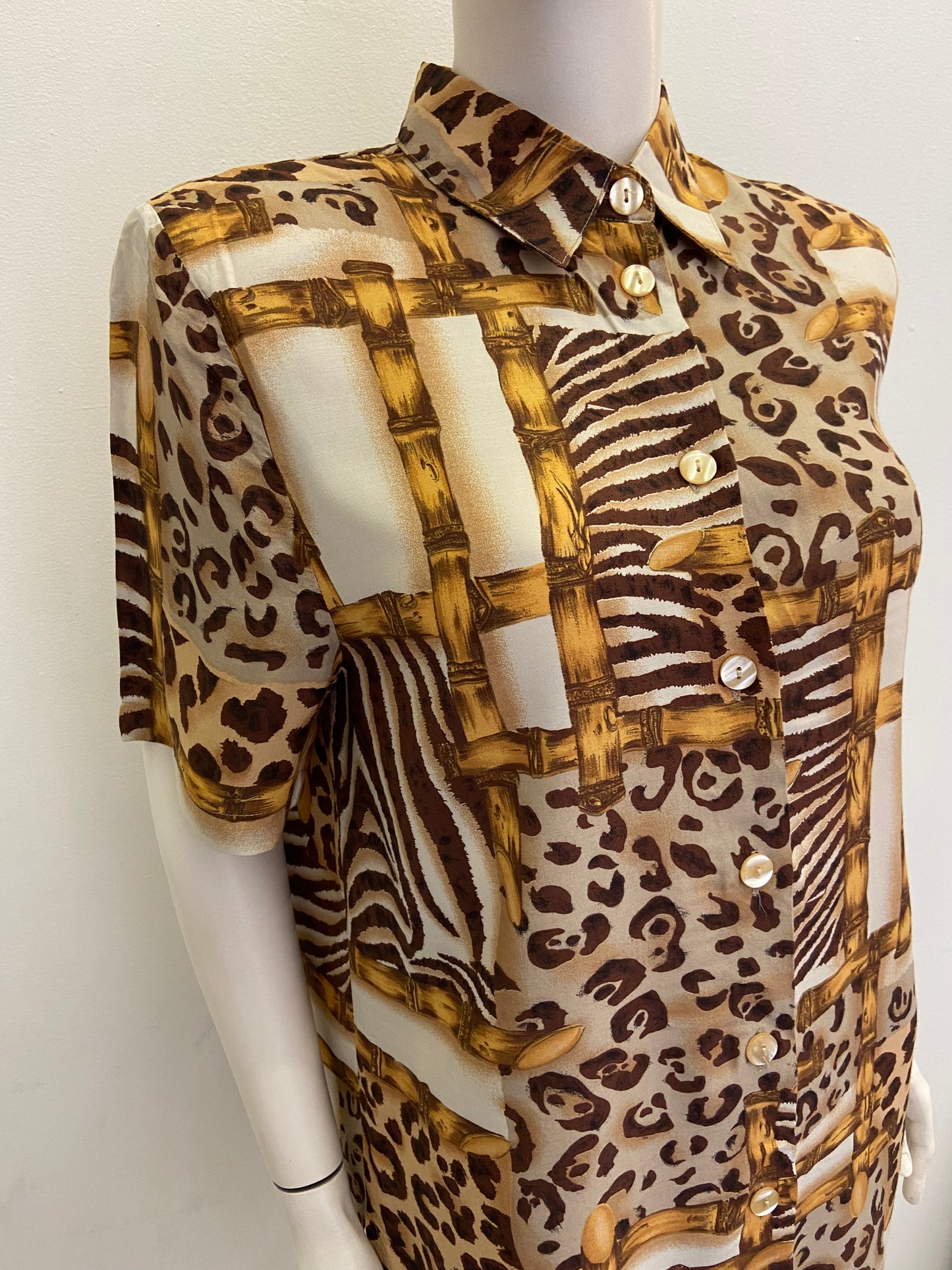 Chemise bambou léopard