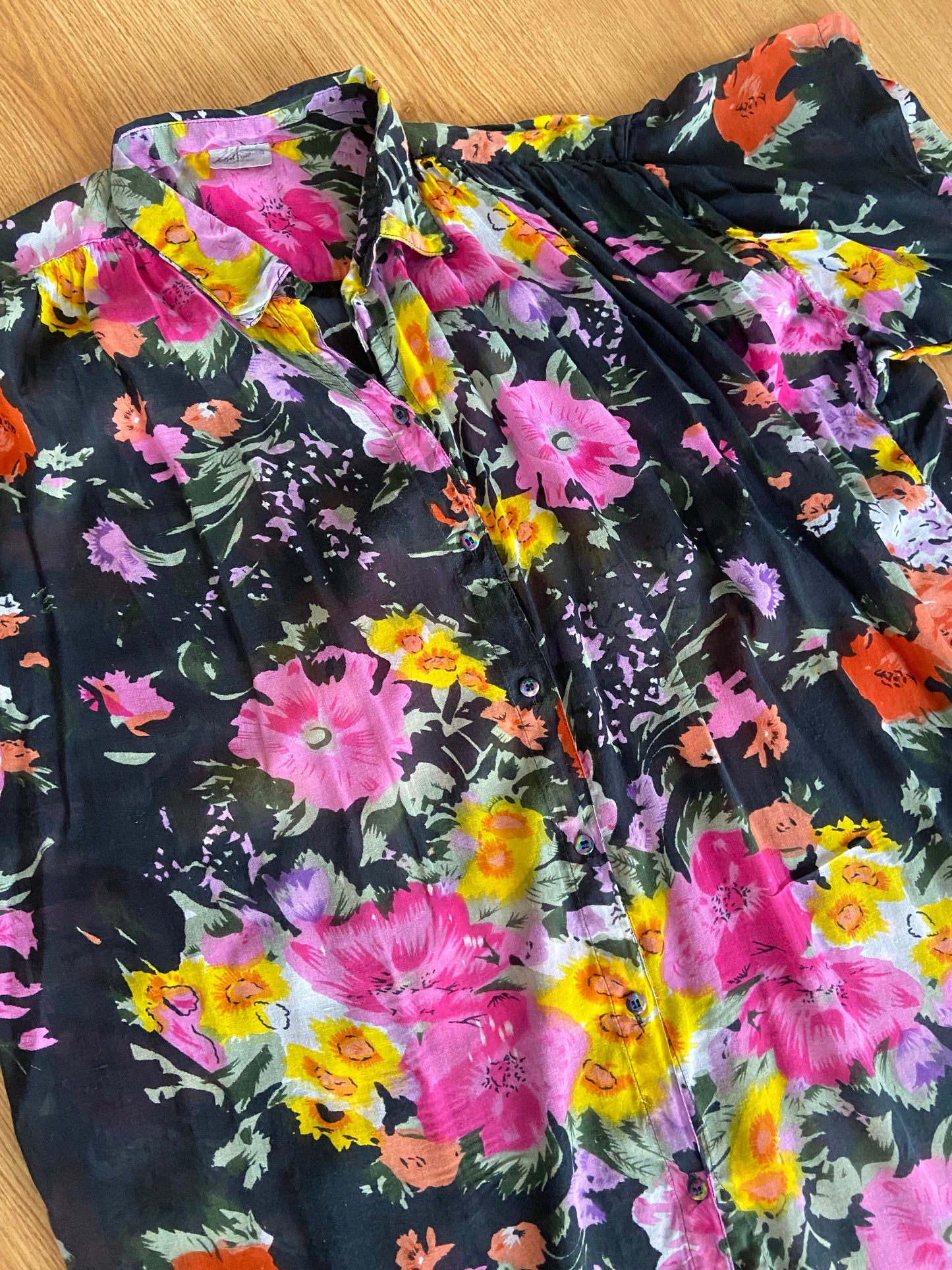 Chemise fleurs champêtres