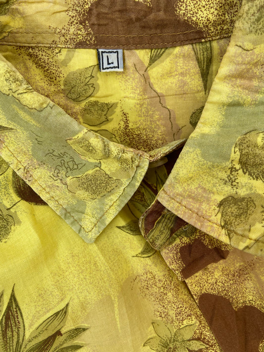 Chemise feuilles jaunes