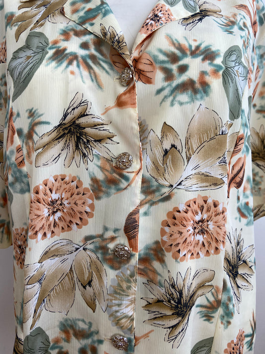 Chemise fleurs séchées