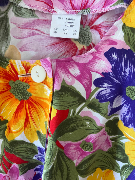 Chemise fleurs des champs