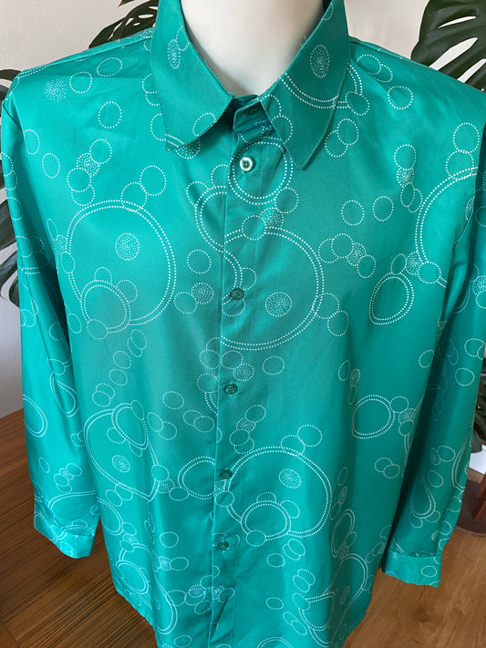 Chemise verte bubbles