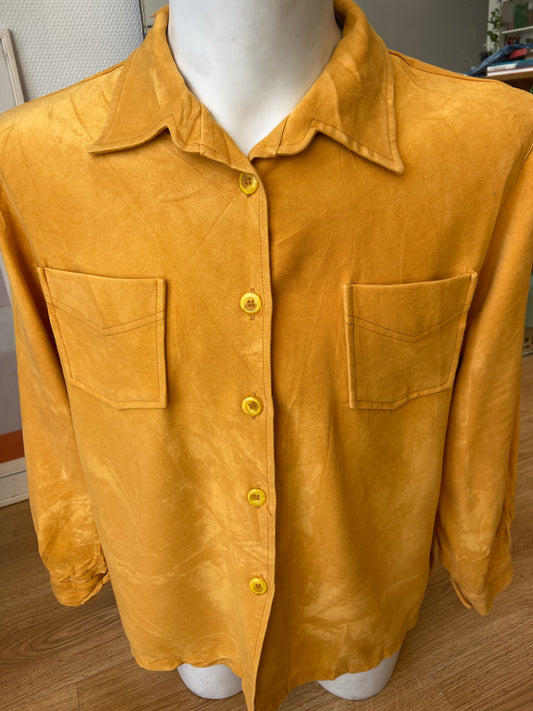 Chemise velours tournesol