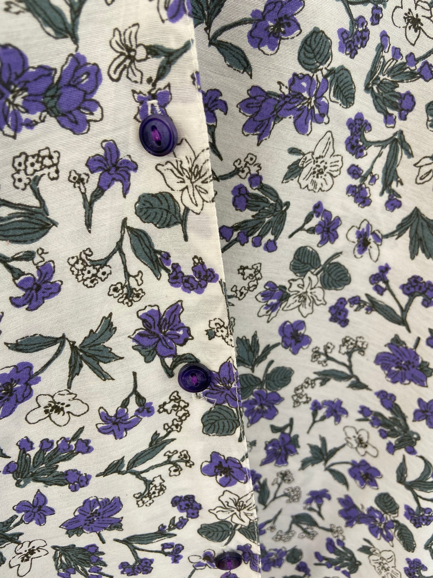 Chemise petits bleuets