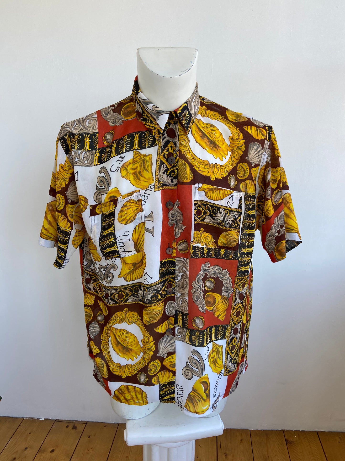 Chemise coquillages gold