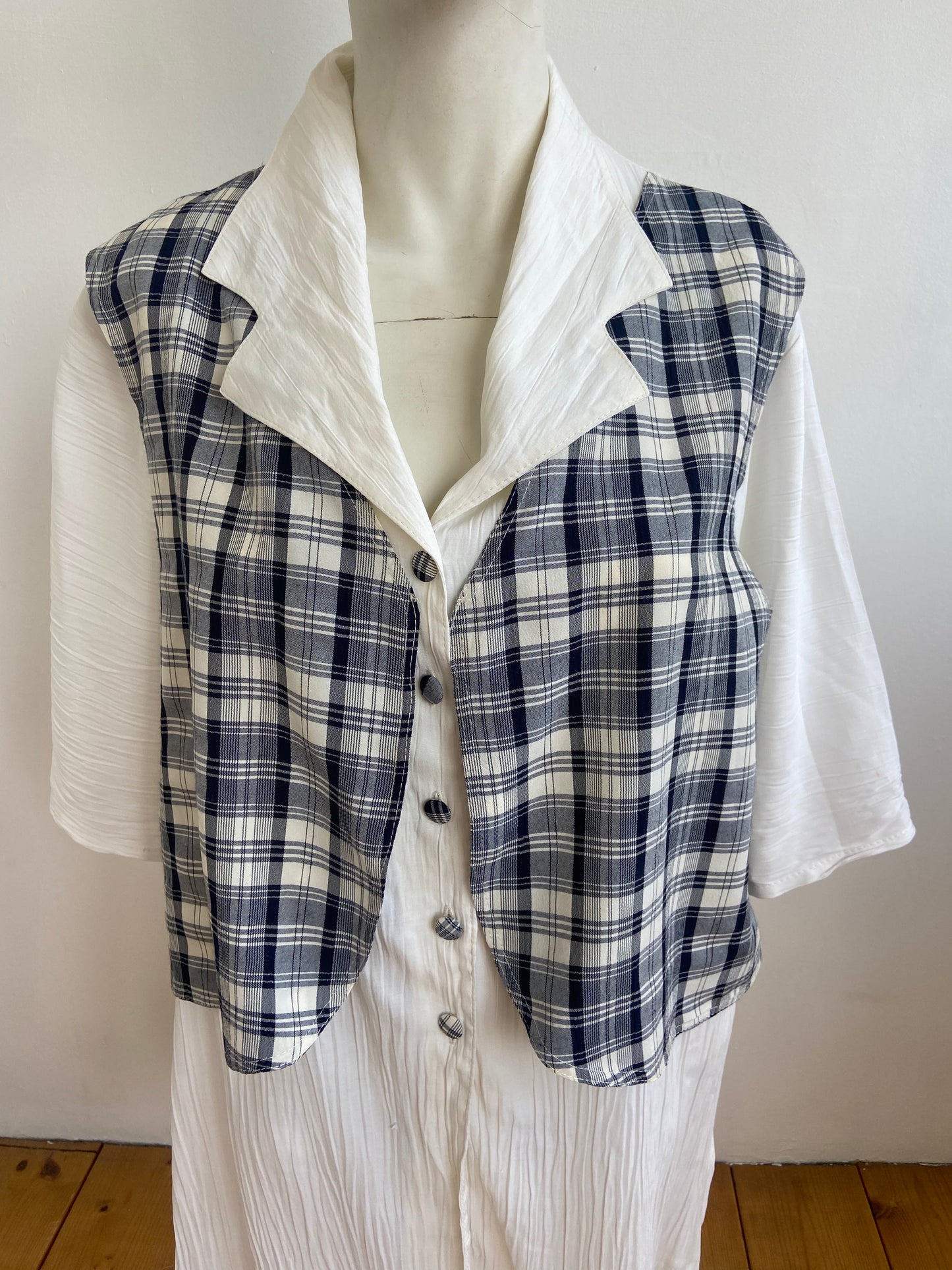 Chemise gilet à carreaux
