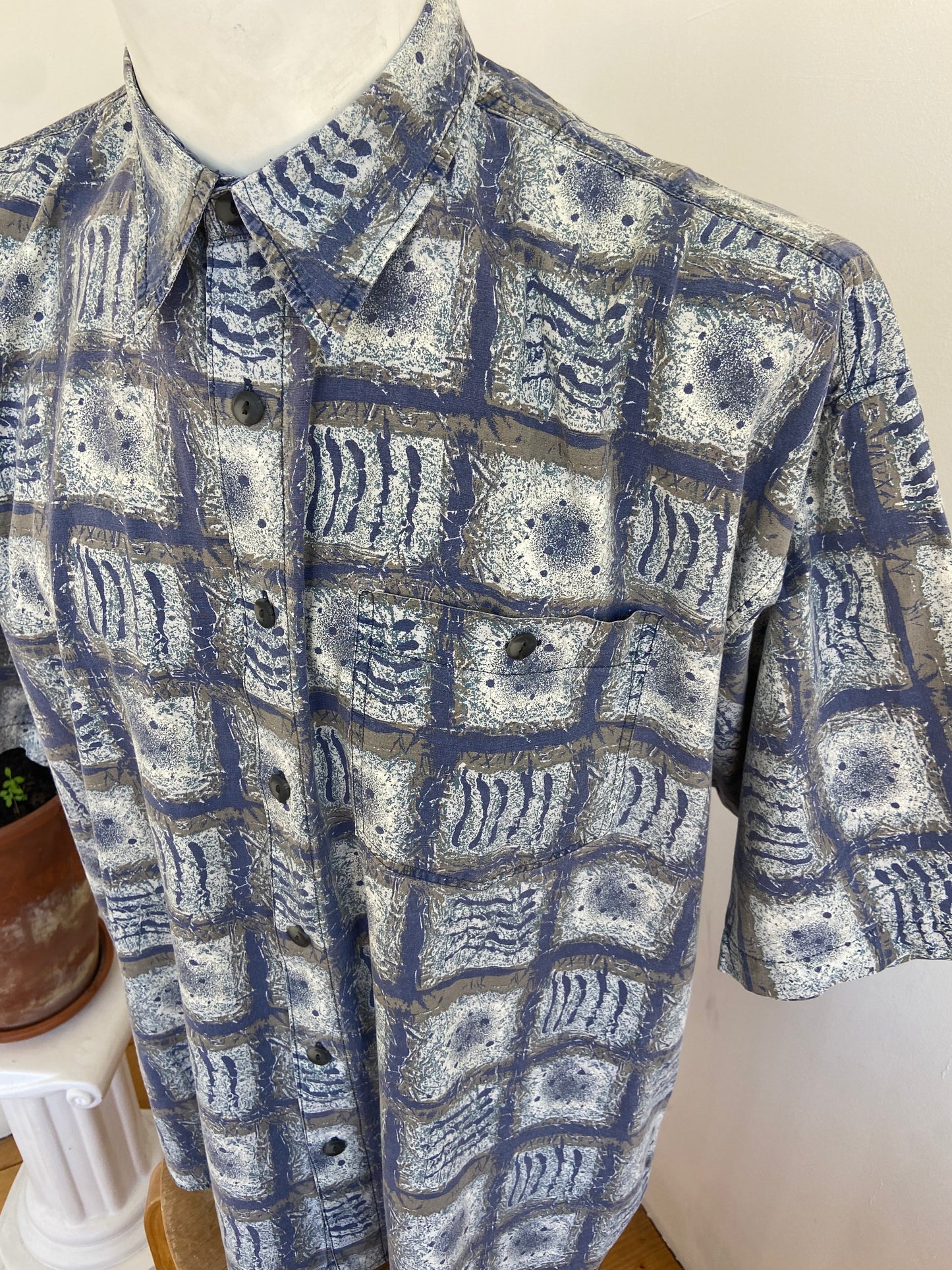 Chemise blue happy life