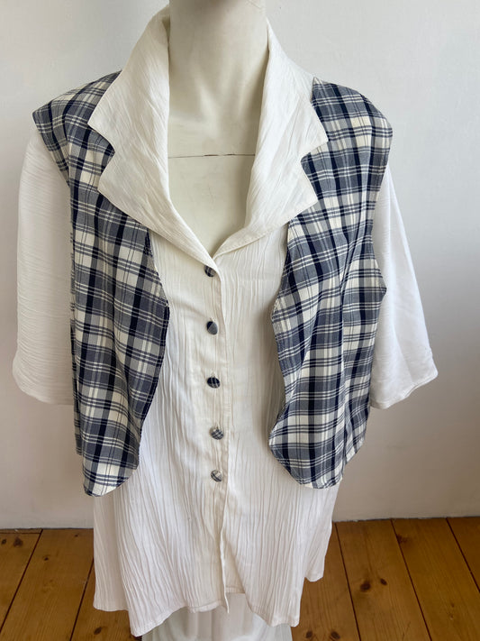 Chemise gilet à carreaux