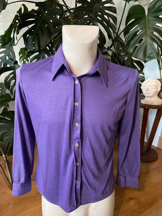 Chemise doudou violette