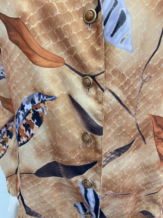 Chemise snake leaves