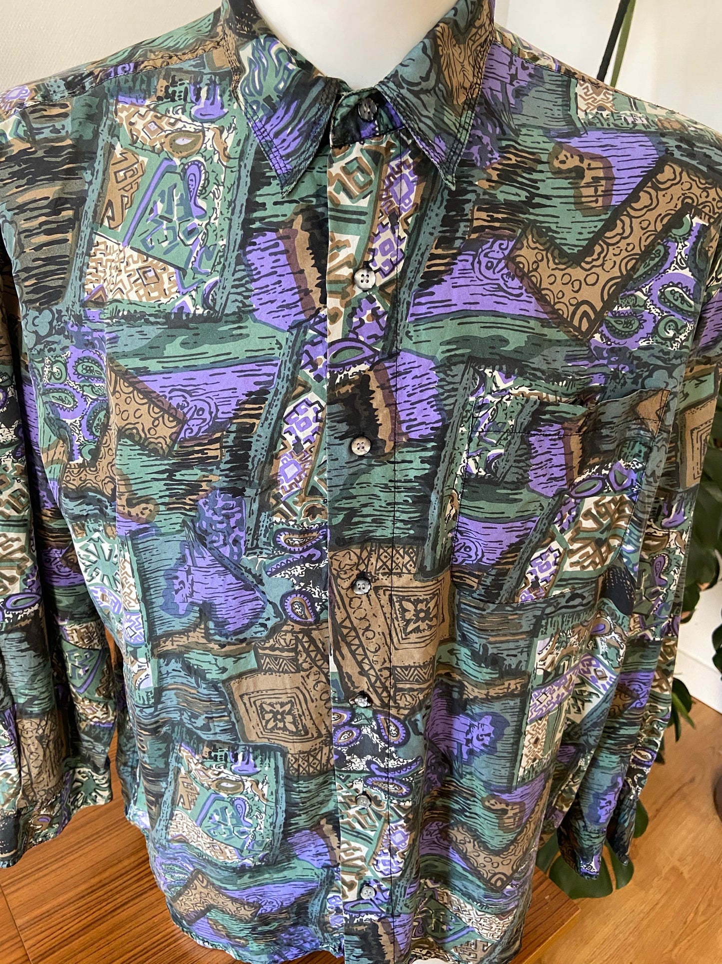 Chemise balafre soie
