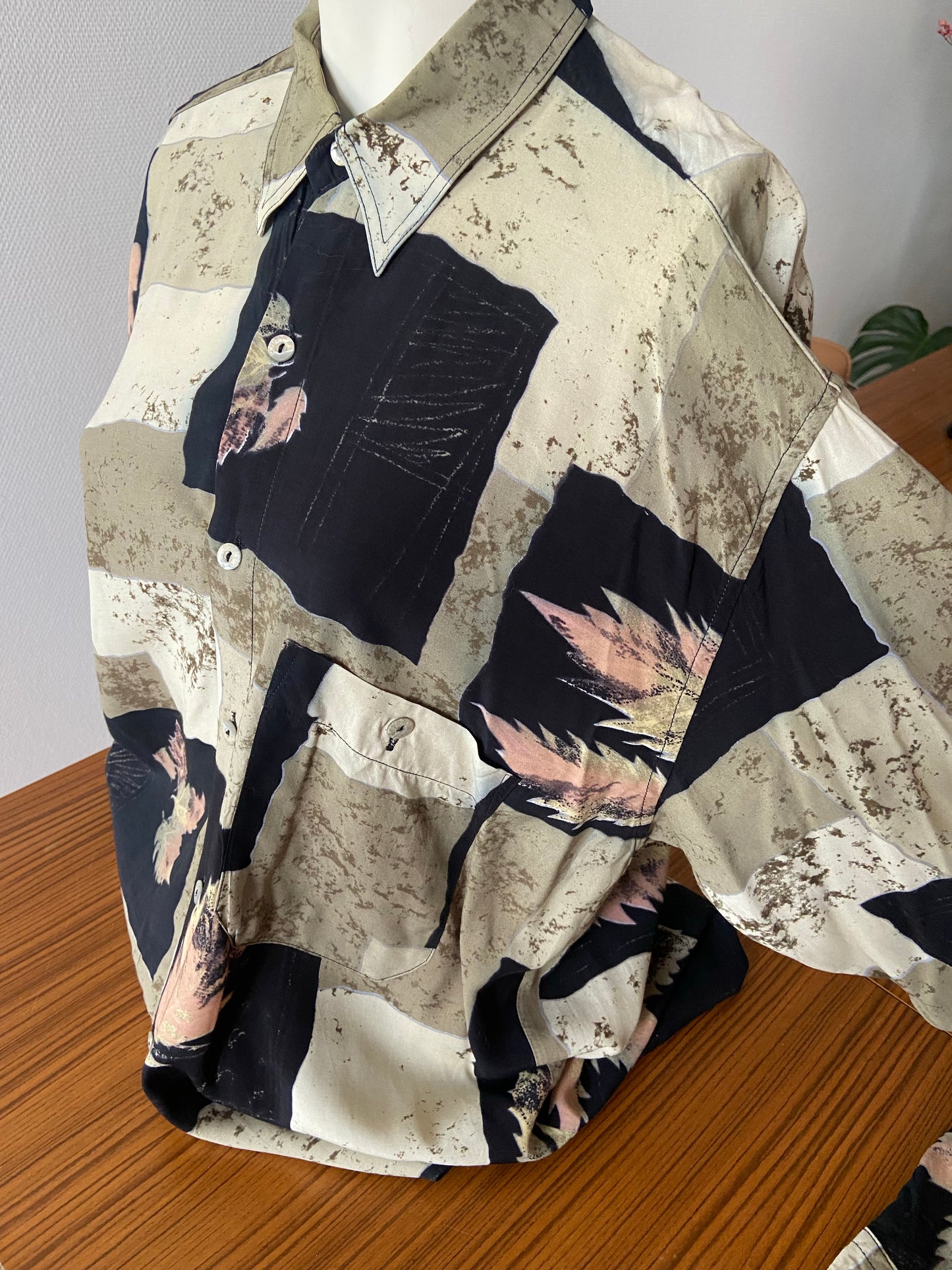 Chemise feuilles mortes