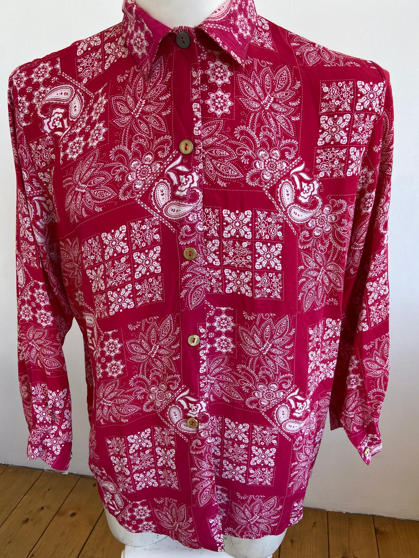 Chemise bandana rouge