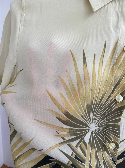 Chemise palmier anis