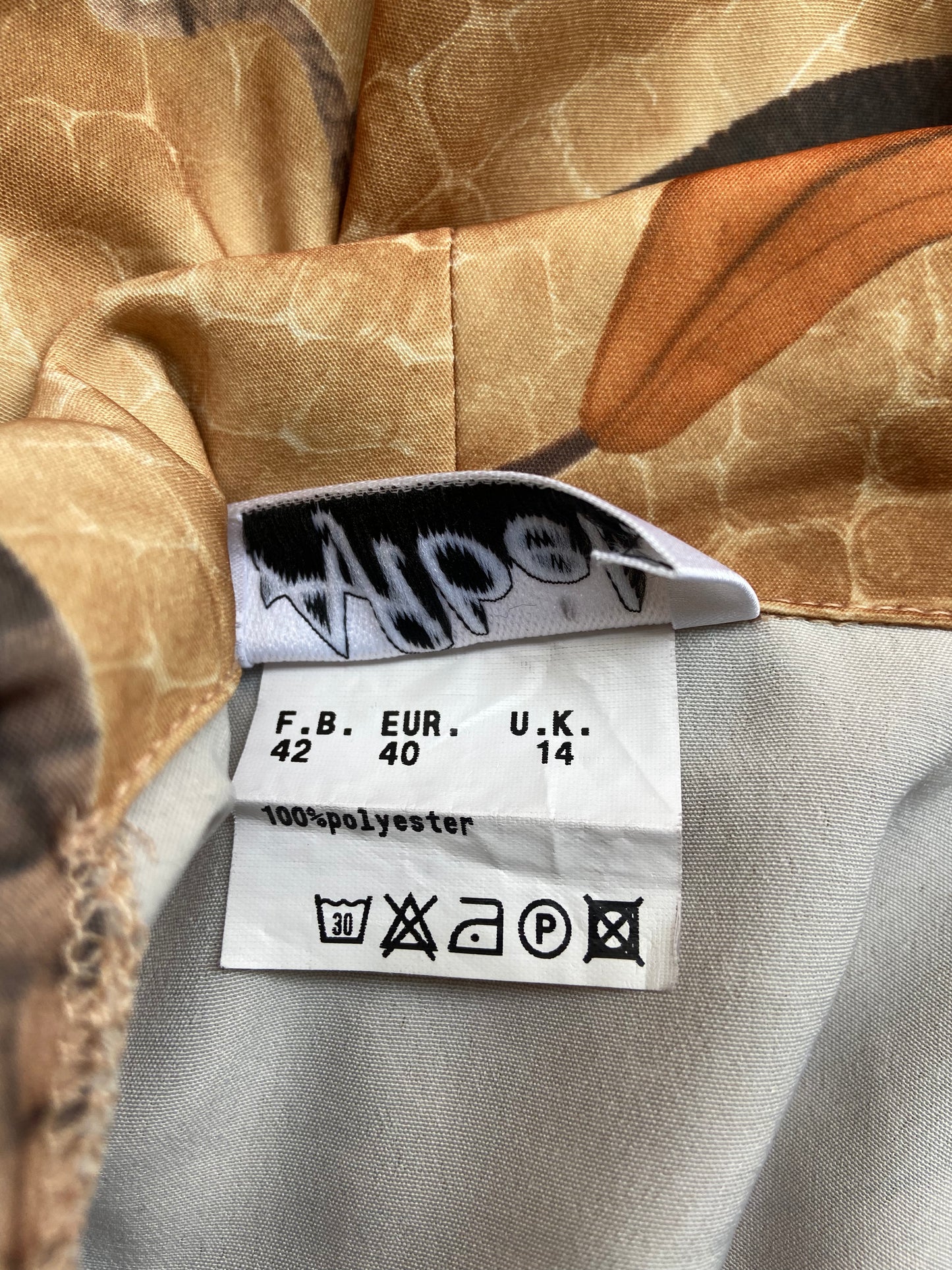 Chemise snake leaves