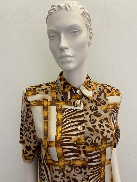 Chemise bambou léopard