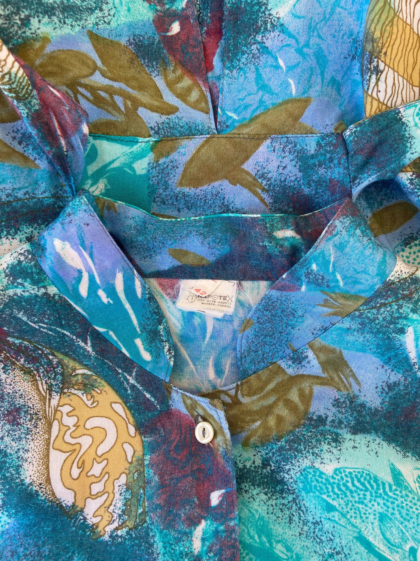 Chemise océan poissons