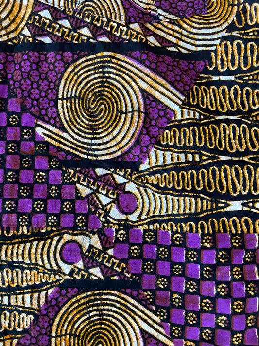 Chemise africaine violette