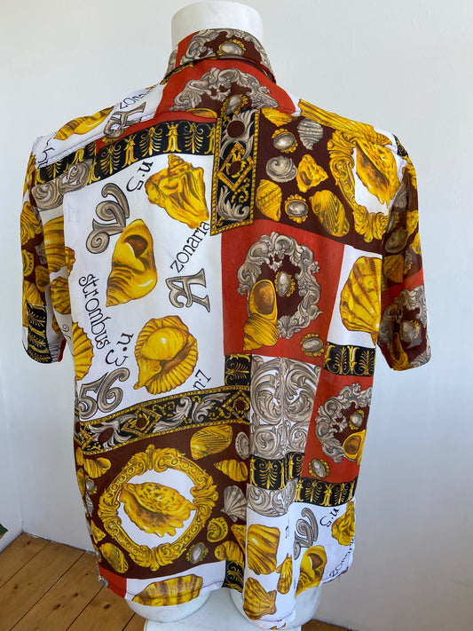 Chemise coquillages gold