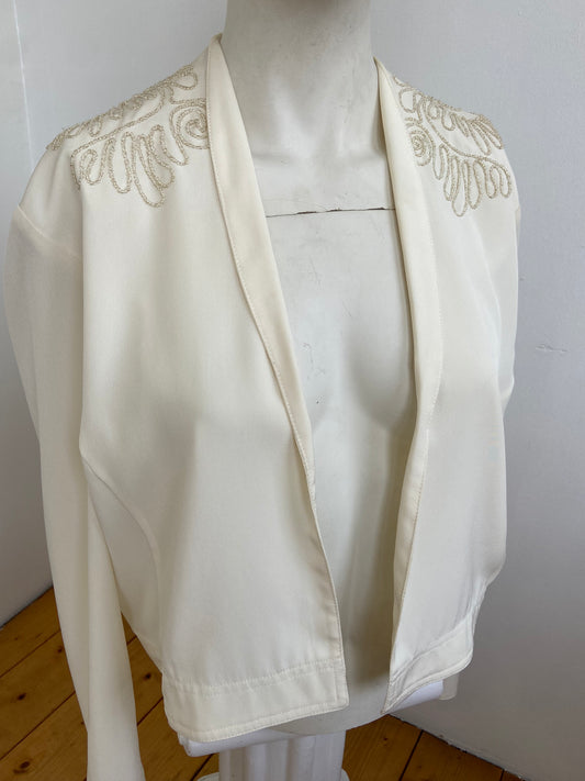 Chemise bolero perlé