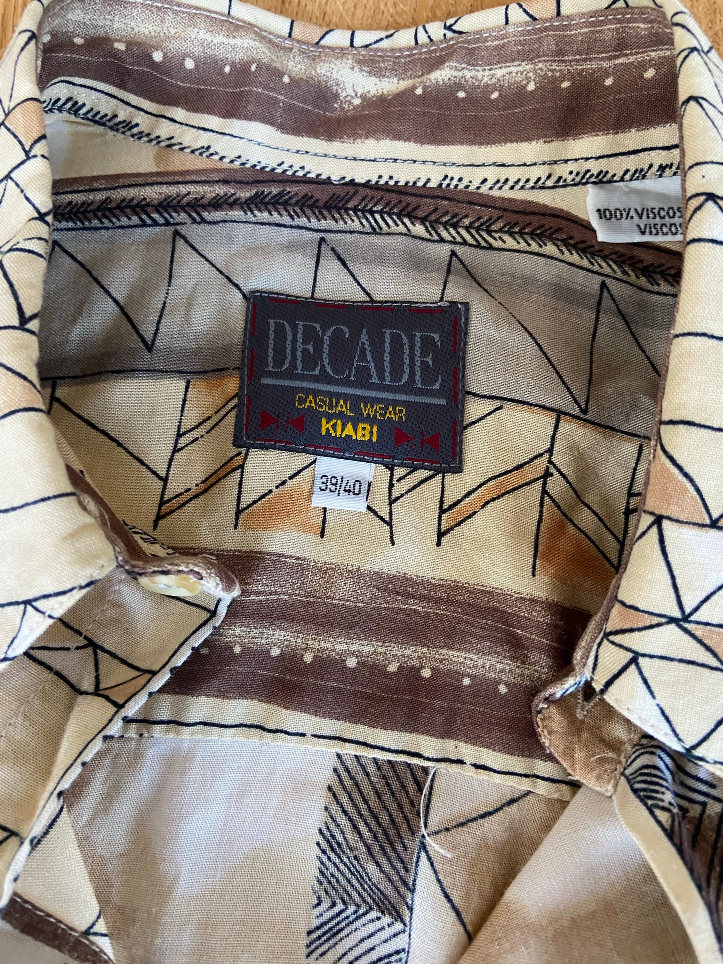 Chemise beige zig