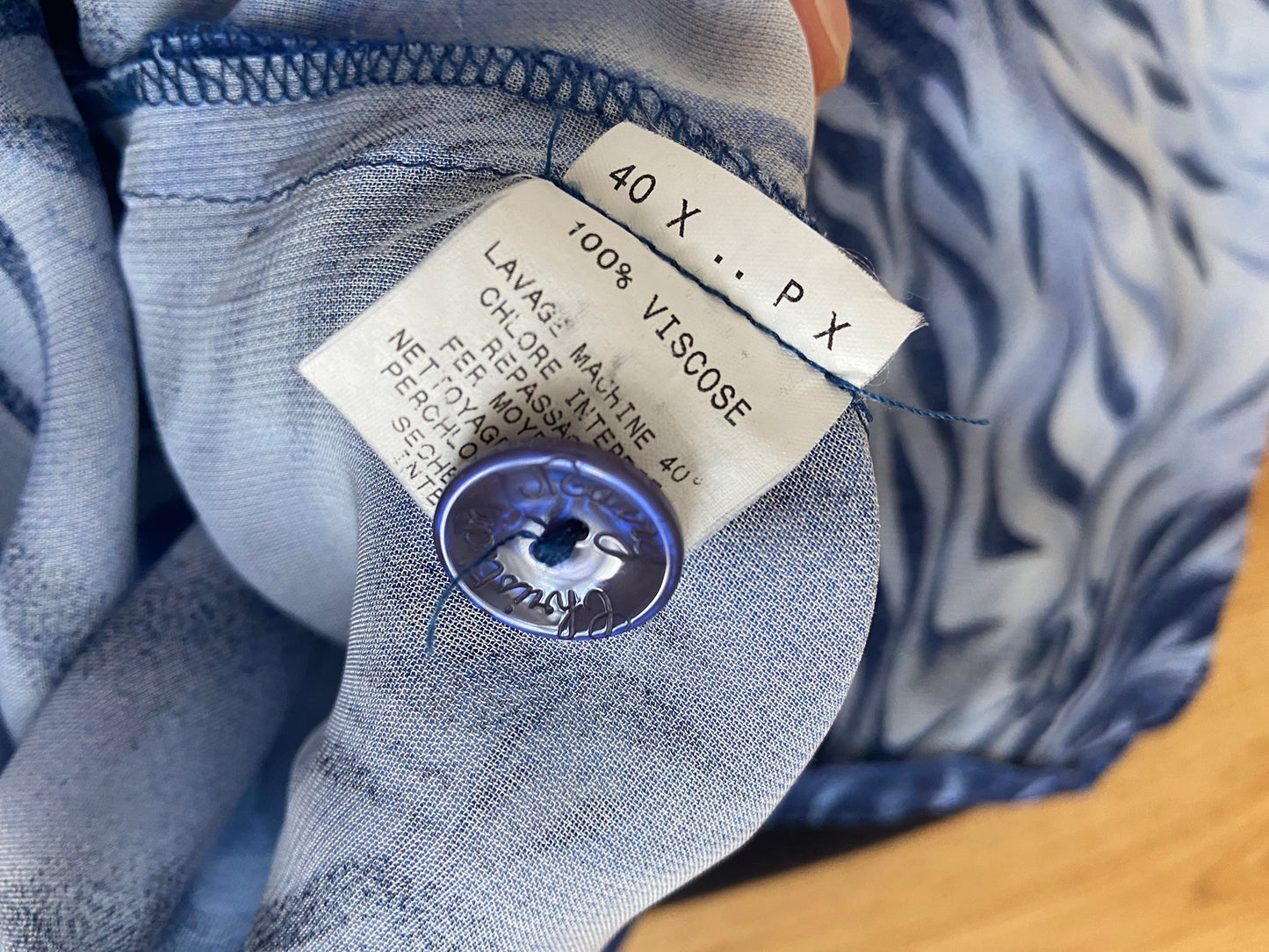 Chemise psyché bleue