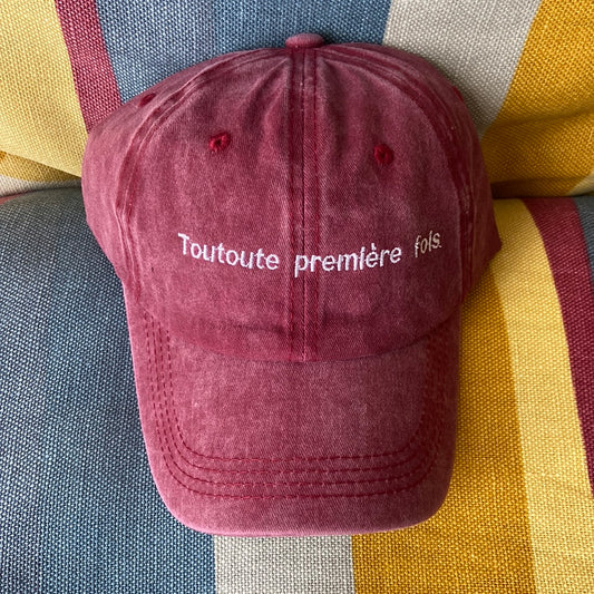 Casquette Toutoute bordeaux