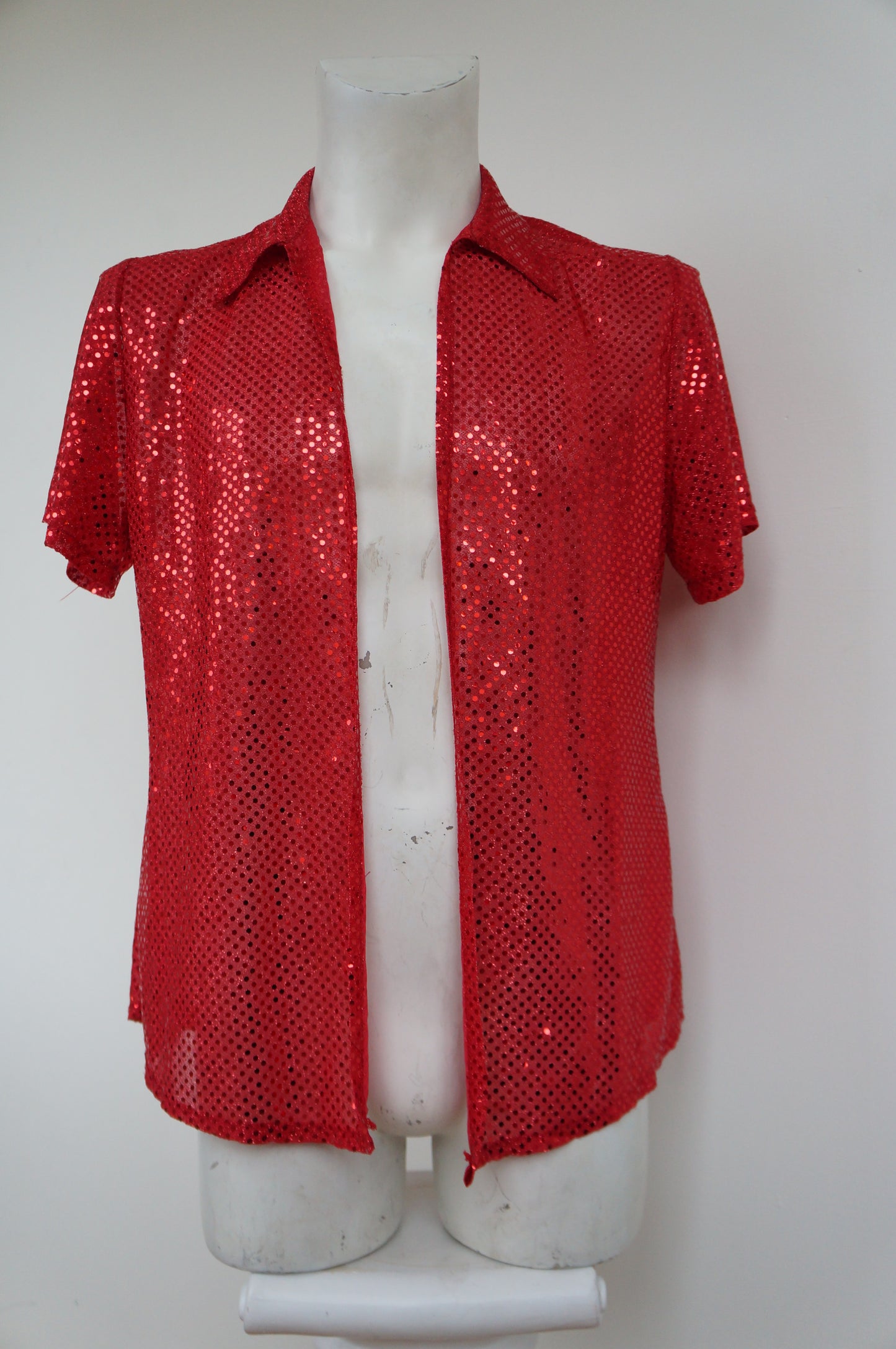Chemise sequins rosso