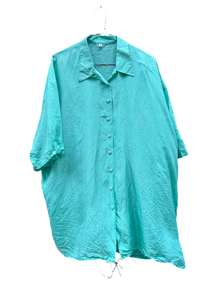Chemise soie baby blue
