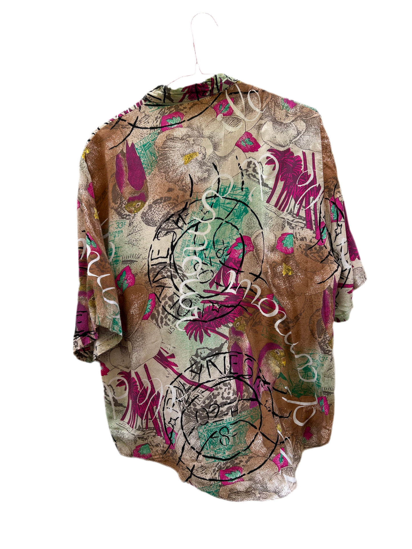 Chemise parrots stamps