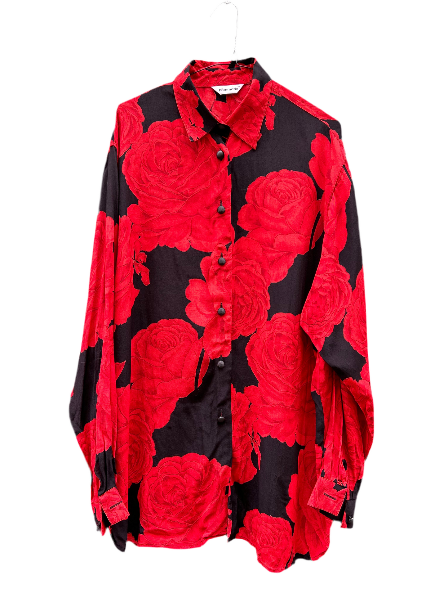 Chemise pivoines rosso