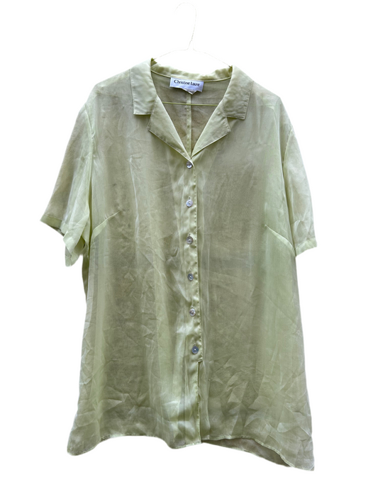 Chemise see through lime