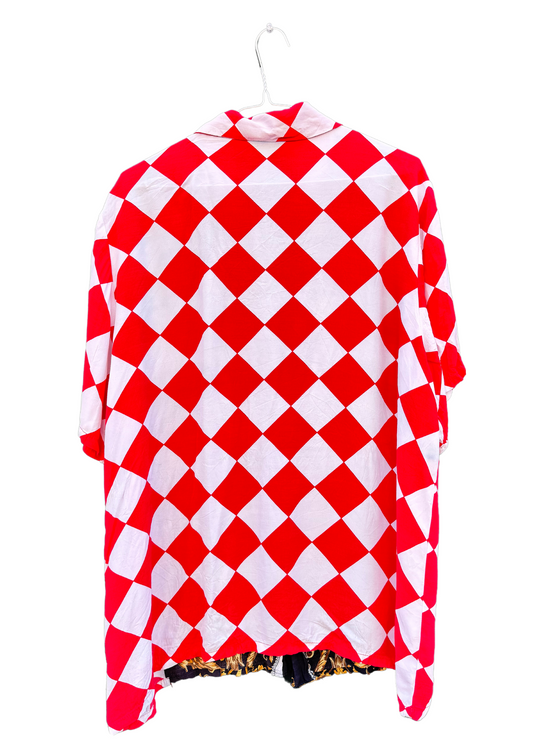 Chemise Damier rouge