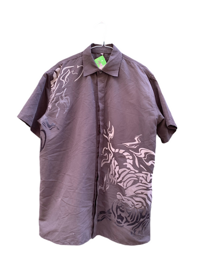 Chemise velours tribal