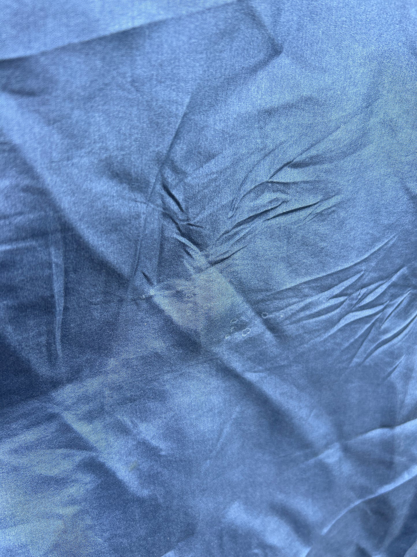 Chemise soie bleue unie