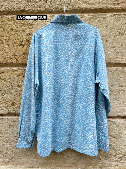 Chemise Blue Leppard • La Chemise Club Studio